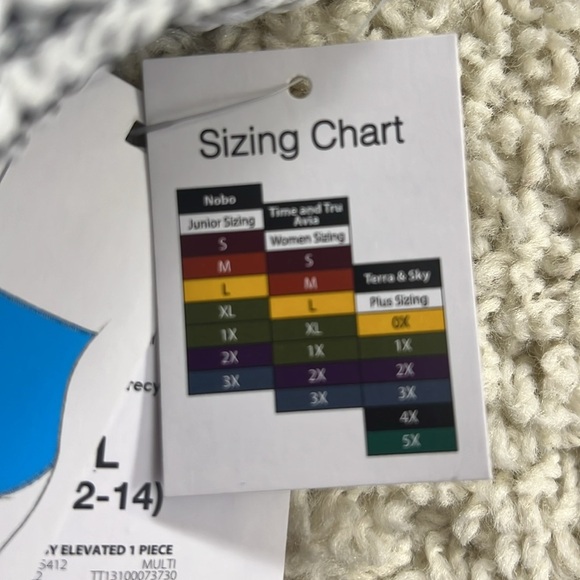 WOMENS TRUE TIME ONE PIECE SWIMSUIT SIZE LARGE NWT - Picture 7 of 15